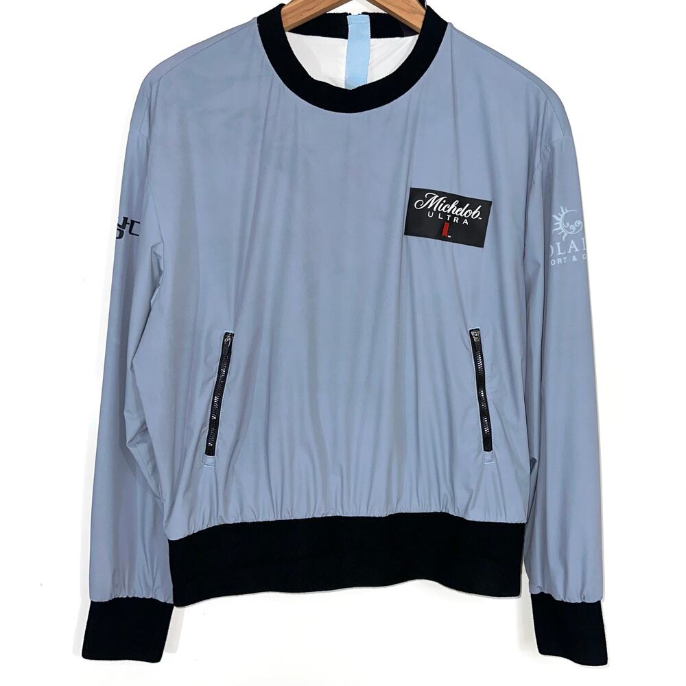 LPGA Mint Grey Sponsored Long Sleeve Golf Athletic Pullover Size Small